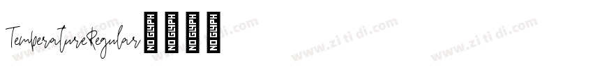 TemperatureRegular字体转换