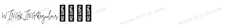 WINGKINGRegular字体转换