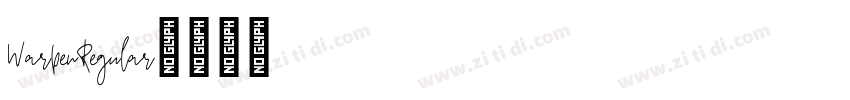 WarpenRegular字体转换