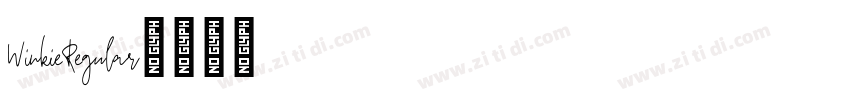 WinkieRegular字体转换