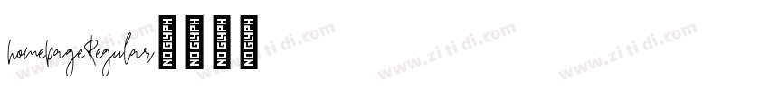 homepageRegular字体转换 homepageRegular字体转换
