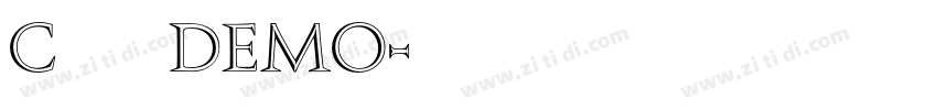 CalignaDEMO字体转换