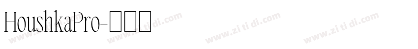 HoushkaPro字体转换