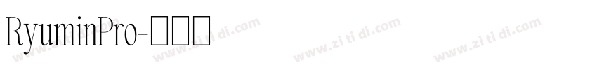 RyuminPro字体转换
