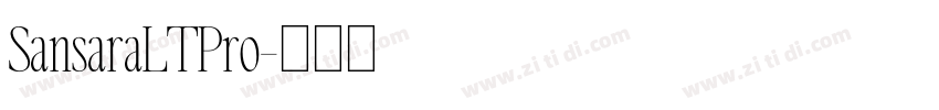 SansaraLTPro字体转换