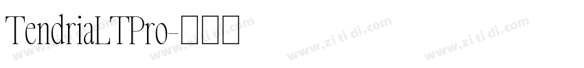 TendriaLTPro字体转换