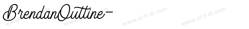 BrendanOutline字体转换