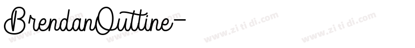 BrendanOutline字体转换