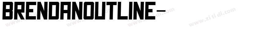 BrendanOutline字体转换
