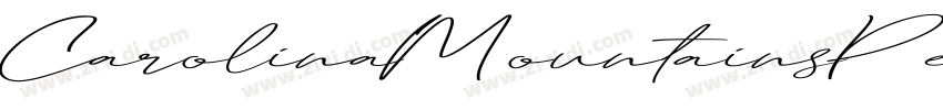 CarolinaMountainsPer字体转换