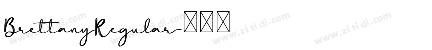 BrettanyRegular字体转换