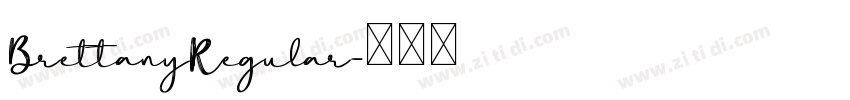 BrettanyRegular字体转换