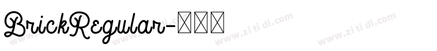BrickRegular字体转换