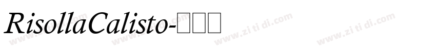 RisollaCalisto字体转换