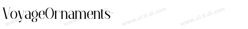 VoyageOrnaments字体转换