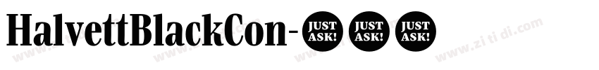 HalvettBlackCon字体转换