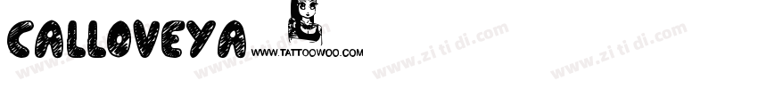Calloveya字体转换