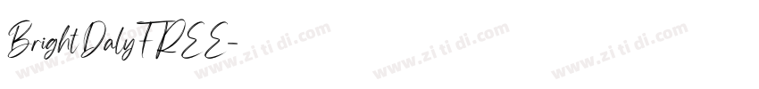 BrightDalyFREE字体转换