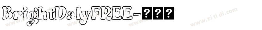 BrightDalyFREE字体转换