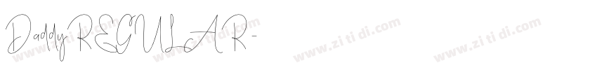 DaddyREGULAR字体转换