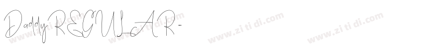 DaddyREGULAR字体转换