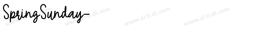 SpringSunday字体转换