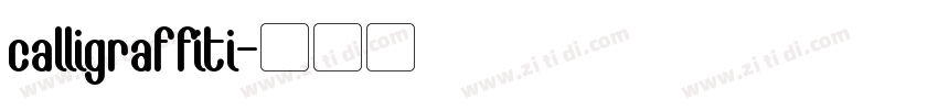 calligraffiti字体转换