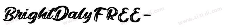 BrightDalyFREE字体转换