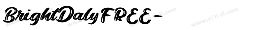 BrightDalyFREE字体转换