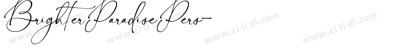 BrighterParadisePers字体转换