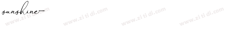 sunshine字体转换