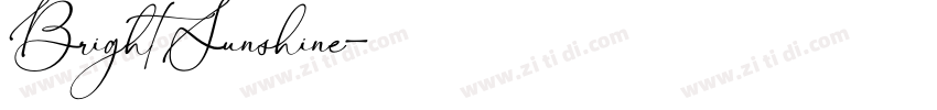 BrightSunshine字体转换