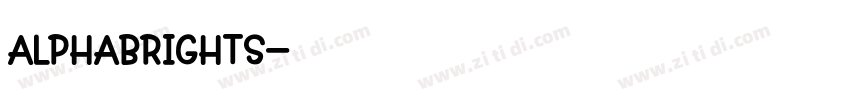 AlphaBrights字体转换