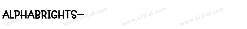 AlphaBrights字体转换