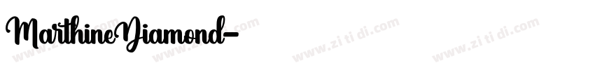MarthineDiamond字体转换