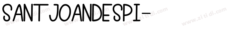 SantJoanDespi字体转换