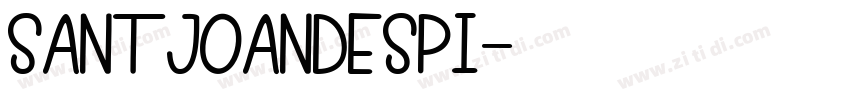SantJoanDespi字体转换