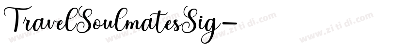 TravelSoulmatesSig字体转换