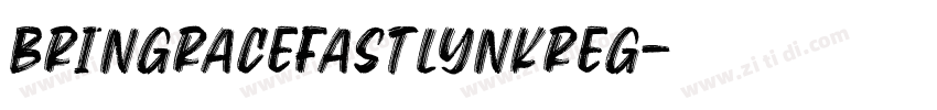 BringRaceFastlynkReg字体转换