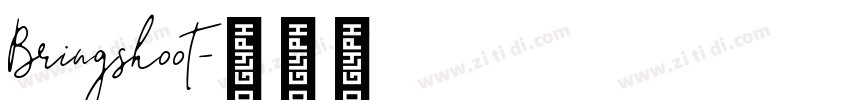 Bringshoot字体转换