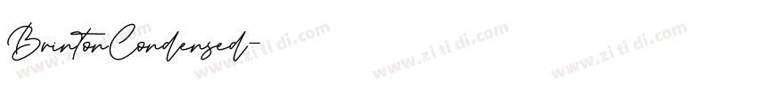 BrintonCondensed字体转换