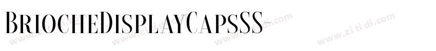 BriocheDisplayCapsSS字体转换