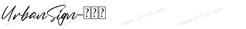 UrbanSign字体转换
