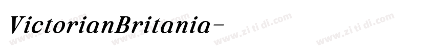 VictorianBritania字体转换