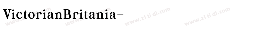 VictorianBritania字体转换