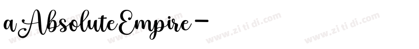 aAbsoluteEmpire字体转换
