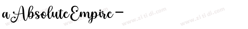 aAbsoluteEmpire字体转换