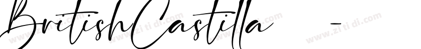 BritishCastilla字体下载字体转换