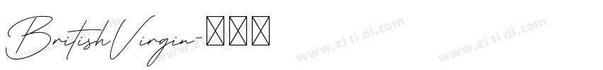 BritishVirgin字体转换