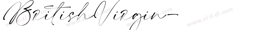 BritishVirgin字体转换